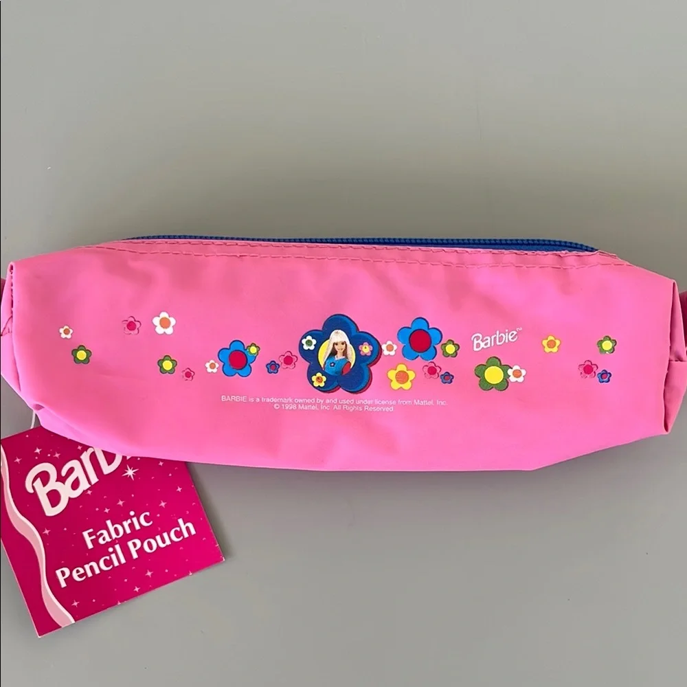 Barbie Pink Pencil Pouch 1998 NEW